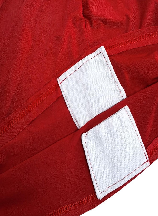 iEventStar غطاء كرسي طعام من البوليستر المطاطي من iEventStar، مناسب لحفلات الزفاف والمآدب وغرف الطعام (أحمر) - Image 4